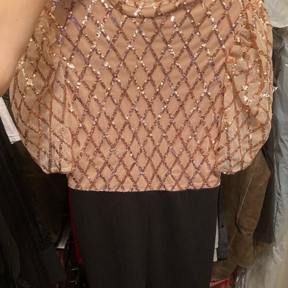 Cute sparkly cream Shein jumpsuit - Picture 2 of 4